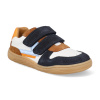 Barefoot detské tenisky Develab – Low Cut Snkr 2Velcro Blue combi suede bielo-modré Barefoot detské tenisky Develab – Low Cut Snkr 2Velcro Blue combi suede bielo-modré