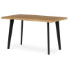 Autronic, Jedálenský stôl 130x80cm, MDF, kov, divoký dub, HT-F4413 OAK Autronic, Jedálenský stôl 130x80cm, MDF, kov, divoký dub, HT-F4413 OAK