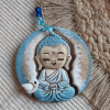 Keramický prívesok Buddha modrý Keramický prívesok Buddha modrý