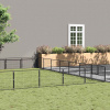 zahrada-XL Koterec pre psov čierny 63 m² oceľ 3082181 zahrada-XL Koterec pre psov čierny 63 m² oceľ 3082181
