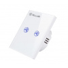Tellur WiFi Smart Spínač, 2 porty, 1800W, 10A bílý Tellur WiFi Smart Spínač, 2 porty, 1800W, 10A bílý