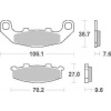 Brzdové destičky Brembo přední KAWASAKI GPZ 500 S rok 97-06 Brzdové destičky Brembo přední KAWASAKI GPZ 500 S rok 97-06