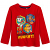 Chlapčenské tričko PAW PATROL HURÁ! červené Veľkosť: 110 Chlapčenské tričko PAW PATROL HURÁ! červené Veľkosť: 110