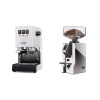 Gaggia Classic E24, white + Eureka Mignon Specialita Compatto, CR chrome Gaggia Classic E24, white + Eureka Mignon Specialita Compatto, CR chrome