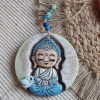 Keramický prívesok Buddha zelený Keramický prívesok Buddha zelený