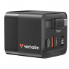 VERBATIM GaN Nabíječka do sítě, S kabelem, USB-C, USB-A, černá (32217) VERBATIM GaN Nabíječka do sítě, S kabelem, USB-C, USB-A, černá (32217)