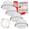 LED stropné svietidlo zapustené 4x SPOT teplé NASTAVITEĽNÉ SVETLO 5W malé LED stropné svietidlo zapustené 4x SPOT teplé NASTAVITEĽNÉ SVETLO 5W malé
