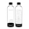 Philips GoZero - Fľaša výrobníku sódy 2 ks, objem 1 l, plast/čierna ADD911BK/10