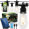 Záhradná solárna girlanda 20x LED dekoračné žiarovky 11, 68m 3000K teplá biela + diaľkové ovládanie LUMILED Záhradná solárna girlanda 20x LED dekoračné žiarovky 11, 68m 3000K teplá biela + diaľkové ovládanie LUMILED