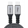 Kábel Choetech USB typ C - USB typ C 1,2 m čierny Kábel Choetech USB typ C - USB typ C 1,2 m čierny
