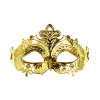 Party Zlatá karnevalová maska na tvár s ornamentmi, 17x9 cm Party Zlatá karnevalová maska na tvár s ornamentmi, 17x9 cm
