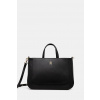 Kabelka Tommy Hilfiger čierna farba, AW0AW18145 ONE SIZE Kabelka Tommy Hilfiger čierna farba, AW0AW18145 ONE SIZE