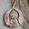 Keramický prívesok Buddha oranžový Keramický prívesok Buddha oranžový