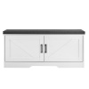 Vevor Botník 1000×355×460 mm, polstrované sedadlo, 2 dvierka, nastav. polica XGXD394INCHS9DDVH001V0 Vevor Botník 1000×355×460 mm, polstrované sedadlo, 2 dvierka, nastav. polica XGXD394INCHS9DDVH001V0