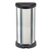Kôš na odpadky 40 l s pedálom, strieborným curverom (Kôš na odpadky 40 l s pedálom, strieborným curverom) Kôš na odpadky 40 l s pedálom, strieborným curverom (Kôš na odpadky 40 l s pedálom, strieborným curverom)