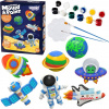 Woopie kreatívna sada s odliatkami a farbami vesmírne figúrky DIY Woopie kreatívna sada s odliatkami a farbami vesmírne figúrky DIY