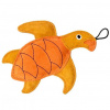 Kiwi Hračka pes LEATHER TURTLE kůže,oranžová 21 cm Kiwi Hračka pes LEATHER TURTLE kůže,oranžová 21 cm