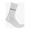 CASTELLI Cyklistické ponožky klasické - CASUAL - biela 44-47 CASTELLI Cyklistické ponožky klasické - CASUAL - biela 44-47