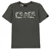 adidas Logo T Shirt Junior Grey5/Blk/Wht 11-12 Years adidas Logo T Shirt Junior Grey5/Blk/Wht 11-12 Years