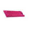 LOGITECH Logitech® G PRO X TKL LIGHTSPEED Gaming Keyboard - MAGENTA - US INT'L - 2.4GHZ/BT - TACTILE 920-012159 LOGITECH Logitech® G PRO X TKL LIGHTSPEED Gaming Keyboard - MAGENTA - US INT'L - 2.4GHZ/BT - TACTILE 920-012159