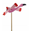 Drevený VETERNÍK, záhradný strašiak PLAMENIAK RUŽOVÝ Drevený VETERNÍK, záhradný strašiak PLAMENIAK RUŽOVÝ