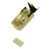 OEM Konektor STP RJ45 (8p8c), Cat6A/Cat7, skládaný, drát (prodej po 10 ks) RJ4576ASOLSTP OEM Konektor STP RJ45 (8p8c), Cat6A/Cat7, skládaný, drát (prodej po 10 ks) RJ4576ASOLSTP