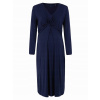BELLYBUTTON MATERNITY tehotenské šaty midi s dlhým rukávom, modré, veľkosť M BELLYBUTTON MATERNITY tehotenské šaty midi s dlhým rukávom, modré, veľkosť M
