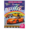 FONI-BOOK Farebné autá omaľovánka, nálepky a panoráma FONI-BOOK Farebné autá omaľovánka, nálepky a panoráma