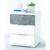 Vyšší nočný stolík Anton, biela/beton Vyšší nočný stolík Anton, biela/beton