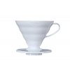 Plastový odkvapkávač kávy Hario V60-02 biely Plastový odkvapkávač kávy Hario V60-02 biely