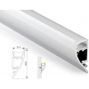 SJ-Tec SJ-ALP4317 Hliníkový profil pre LED, Strieborný, Mliečny, 2m SJ-Tec SJ-ALP4317 Hliníkový profil pre LED, Strieborný, Mliečny, 2m