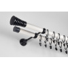 Garniža kombinácia dreva a kovu dvojtyčová Ø 28 mm dvojfarebná Bielo-Čierna Garniža kombinácia dreva a kovu dvojtyčová Ø 28 mm dvojfarebná Bielo-Čierna