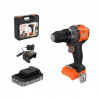 BLACK&DECKER Akumulátorový vŕtací skrutkovač 18 V/2,5 Ah Li-Ion BLD782E1K BLACK&DECKER Akumulátorový vŕtací skrutkovač 18 V/2,5 Ah Li-Ion BLD782E1K