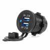 AMiO - Vodotesná nabíjačka s modrým LED indikátorom 4,2A 2xUSB 12/24V 04217 AMiO - Vodotesná nabíjačka s modrým LED indikátorom 4,2A 2xUSB 12/24V 04217