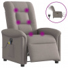 zahrada-XL Elektrické sklápacie masážne kreslo sivohnedé látka 3303251 zahrada-XL Elektrické sklápacie masážne kreslo sivohnedé látka 3303251