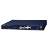 PLANET GS-4210-16T2S sieťový prepínač Riadený L2/L4 Gigabit Ethernet (10/100/1000) 1U Modrá (GS-4210-16T2S) PLANET GS-4210-16T2S sieťový prepínač Riadený L2/L4 Gigabit Ethernet (10/100/1000) 1U Modrá (GS-4210-16T2S)