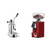 La Pavoni Stradivari Lusso + Eureka Mignon Specialita Smart, CR ferrari red La Pavoni Stradivari Lusso + Eureka Mignon Specialita Smart, CR ferrari red