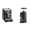 La Pavoni Mini Cellini, black + Eureka Atom W 65 Casa, black La Pavoni Mini Cellini, black + Eureka Atom W 65 Casa, black