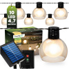 Záhradná solárna girlanda 10x LED dekoratívne svetielka 4, 7m 3000K teplá PERLA Lumiled Záhradná solárna girlanda 10x LED dekoratívne svetielka 4, 7m 3000K teplá PERLA Lumiled