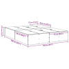 vidaXL Rám postele s úložným priestorom Čierna Dub 150x200 cm - Čierna - 259654-276286 vidaXL Rám postele s úložným priestorom Čierna Dub 150x200 cm - Čierna - 259654-276286