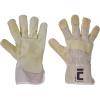 Cerva JAY KIDS Detské kombinované rukavice biela/žltá 6/XS