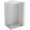 Mexen Lunar T pravá sprchová kabína 140 x 120 cm, transparentná, brúsený nikel - 834T-140-120-97-00-P Mexen Lunar T pravá sprchová kabína 140 x 120 cm, transparentná, brúsený nikel - 834T-140-120-97-00-P