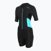 Dámsky triatlonový oblek ZONE3 Activate SS Full Zip Trisuit black/turquoise Dámsky triatlonový oblek ZONE3 Activate SS Full Zip Trisuit black/turquoise