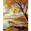 Diamantové malování Norimpex 40x30 cm Stará loďka pod zlatým stromem Diamantové malování Norimpex 40x30 cm Stará loďka pod zlatým stromem