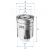 UFI Palivový filter 24.465.00 UFI Palivový filter 24.465.00