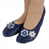 Baletky baleríny kožené tmavomodré s kvetmi na tanec aj na doma Veľkosť 37 Baletky baleríny kožené tmavomodré s kvetmi na tanec aj na doma Veľkosť 37