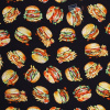 Bavlna kolekcia Yummy Bites s hamburgery 1 m Bavlna kolekcia Yummy Bites s hamburgery 1 m