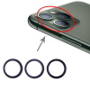 Kovový ochranný krúžok objektívu zadnej kamery Apple iPhone 11 Pro, zelený Kovový ochranný krúžok objektívu zadnej kamery Apple iPhone 11 Pro, zelený