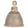Clayre & Eef Béžová antik šperkovnica dievča v šatách držiace psíka - 19*16*22 cm - Clayre & Eef Clayre & Eef Béžová antik šperkovnica dievča v šatách držiace psíka - 19*16*22 cm - Clayre & Eef