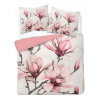 Posteľná Bielizeň s púdrovými kvetmi magnólie - 220 x 200 cm Posteľná Bielizeň s púdrovými kvetmi magnólie - 220 x 200 cm